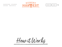 Tablet Screenshot of hungryharvest.net